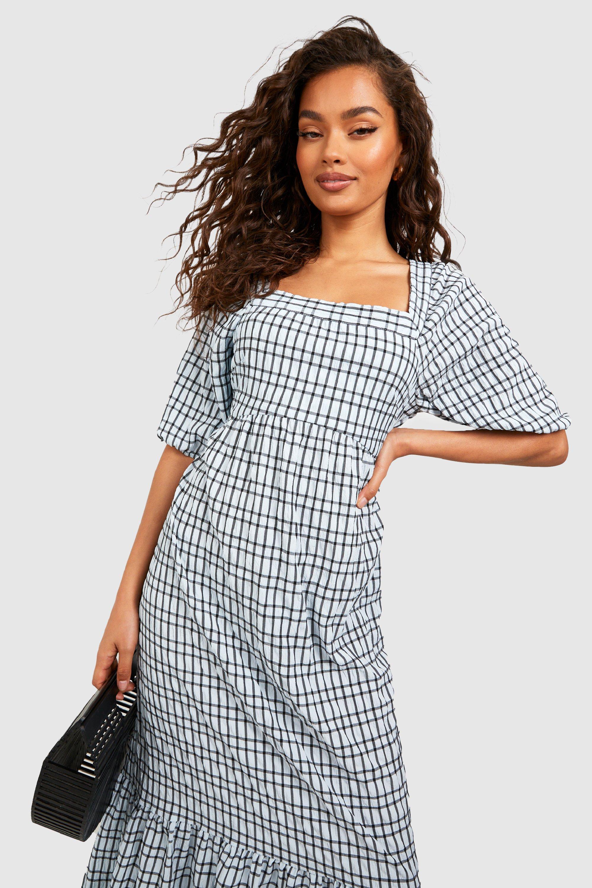 Boohoo gingham clearance